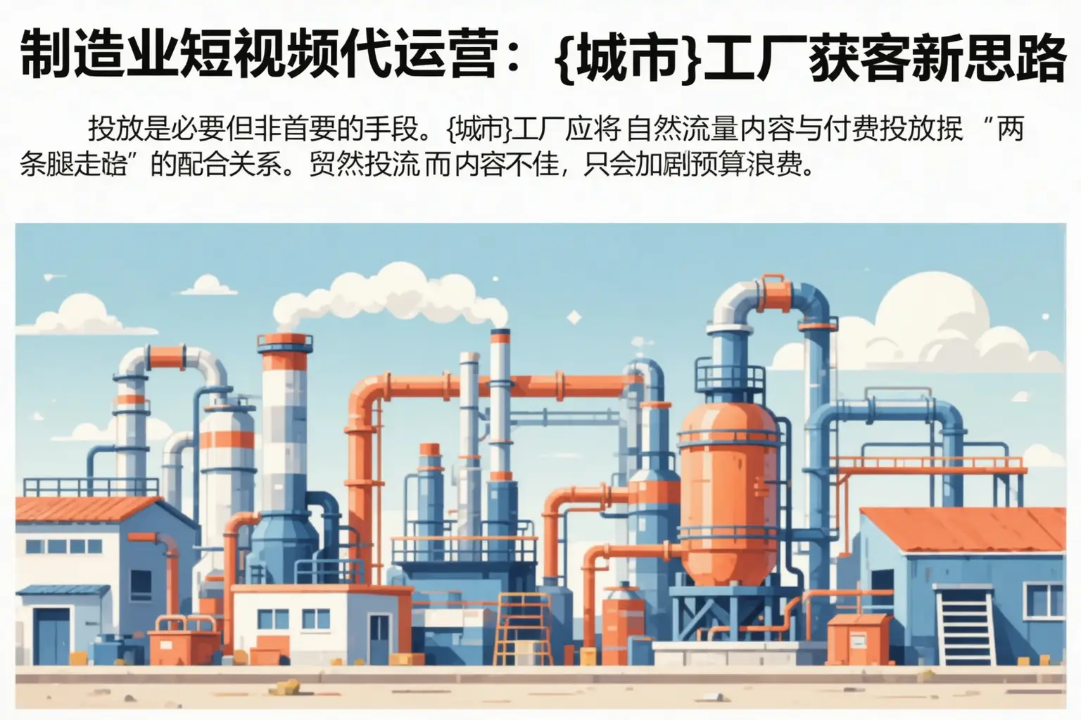 制造业短视频代运营:亳州工厂获客新思路